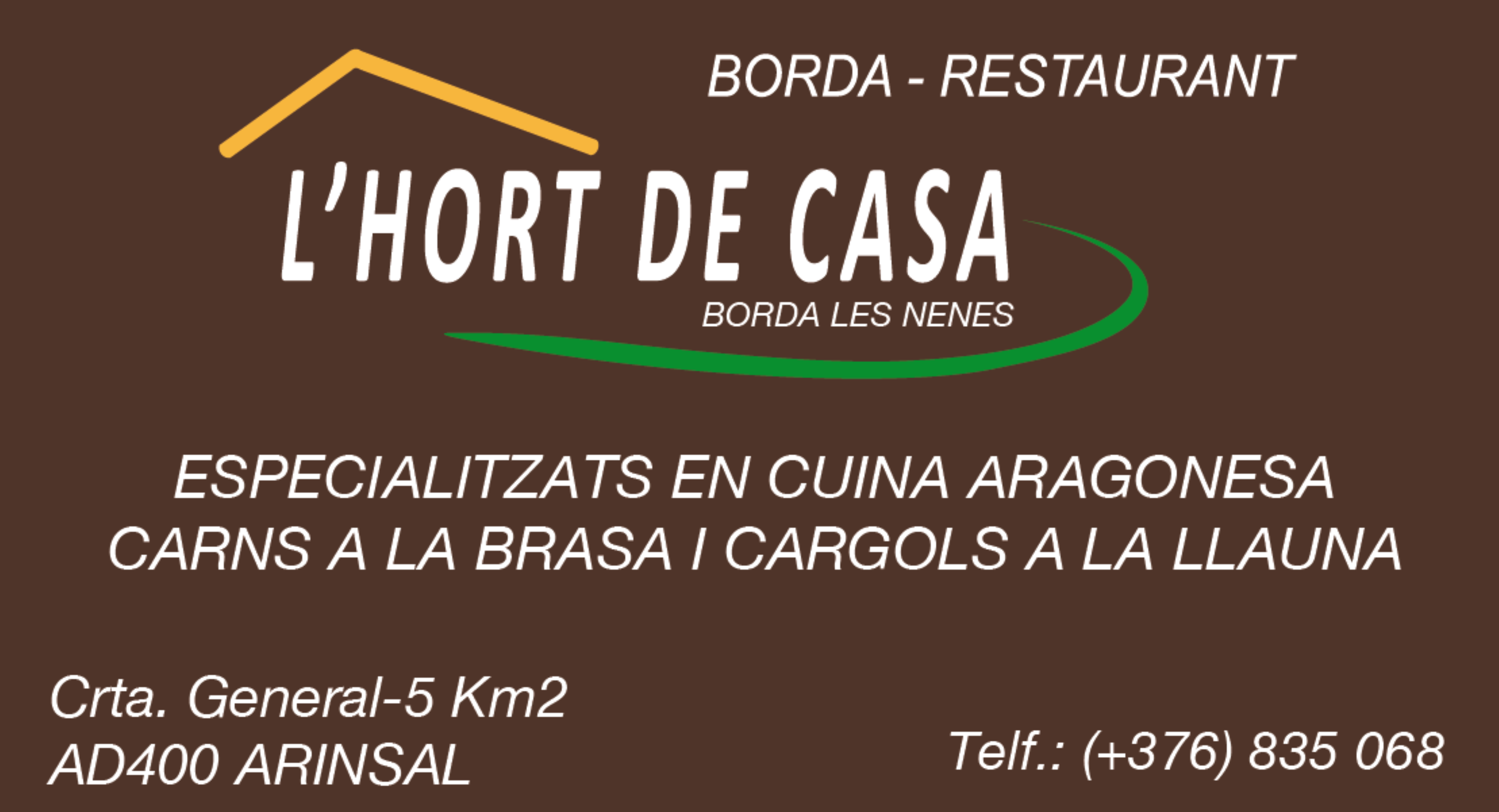 Restaurant L'Hort de Casa – Borda les Nenes